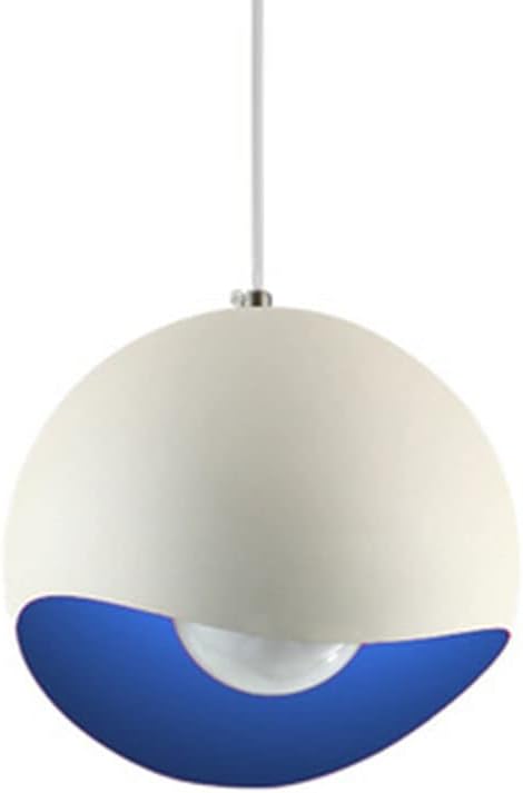 Ceiling Pendant Light , Simple Adjustable Metal Pendant Light Wrought Iron Colored Spherical Lampshade Simple Light Hanging Lighting Fixtures Chandelier White Ceiling Decorative Lighting Fixture ( Col