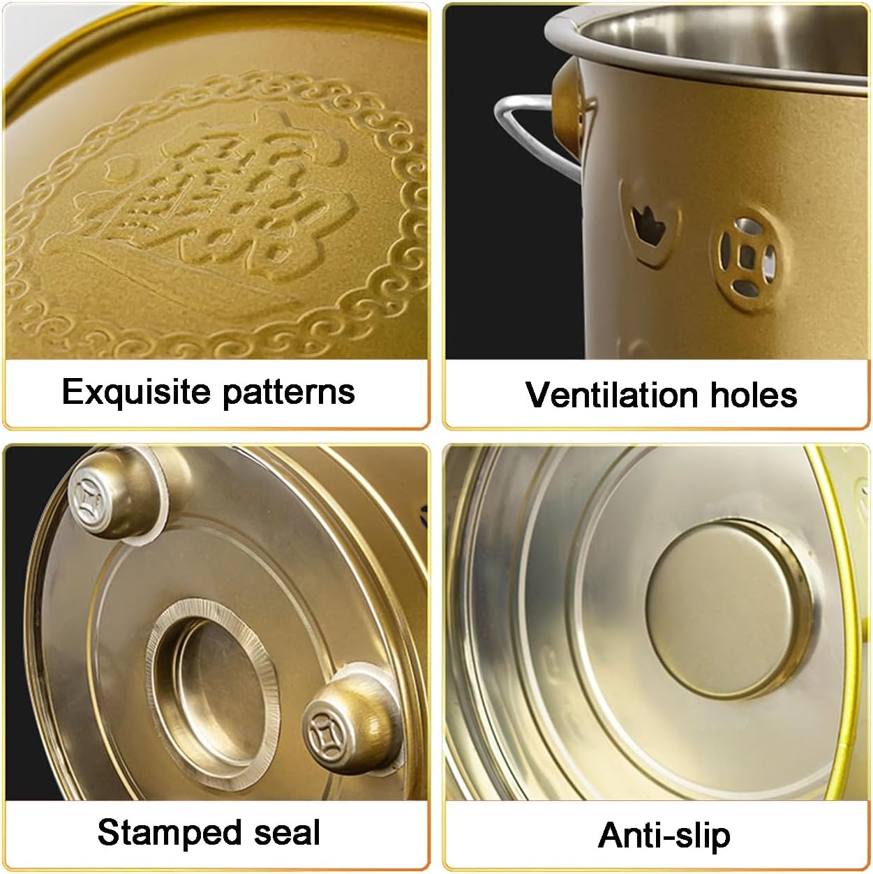 Burn Barrels for Outside for Burning Trash, Outdoor Fire Pit, Table Top Fire Pit, Handle Burn Can for Paper Waste Incinerator Barrel for Yard Patio(Red,42cm/16in)