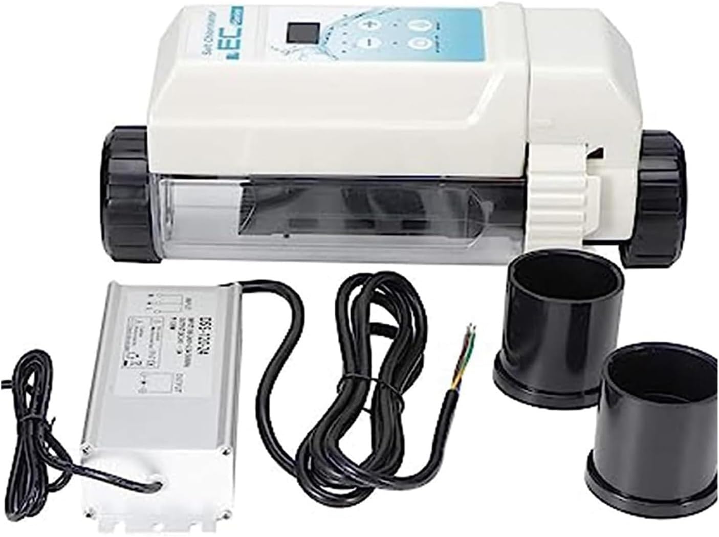 Saltwater Pool System,Salt Chlorinator with Complete Functions, 100-240V Saltwater Pool System, Electronic Chlorine Generator for Swimming SPA Pool (Size : 20g/h)