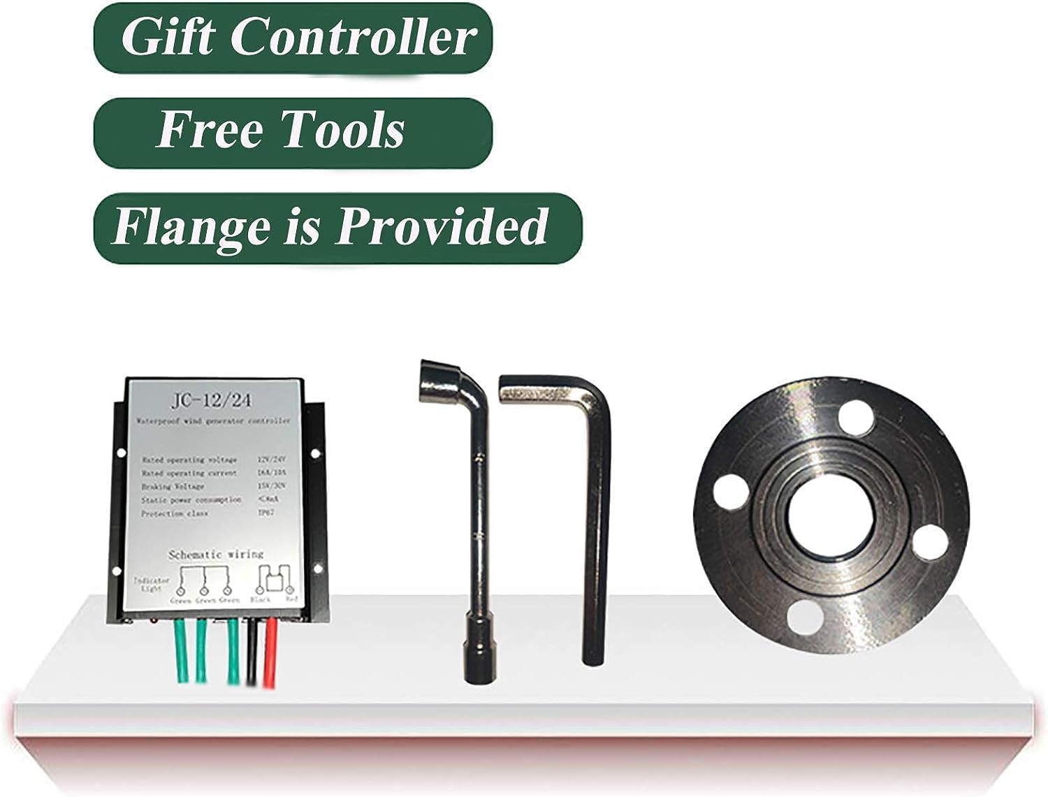 9000W Wind Turbines Generator Portable Vertical Wind Power Turbines Generator Kit with Charge Controller for Compatible with Attraction Schools Highway