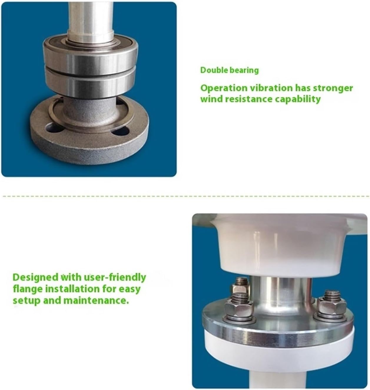 Wind Generator, 500W Wind s Generator 5 Blades DC12V 24V Vertical Axis Electromagnetic Electricity,for Home, Farm, RVs, Boats(24V,500W)