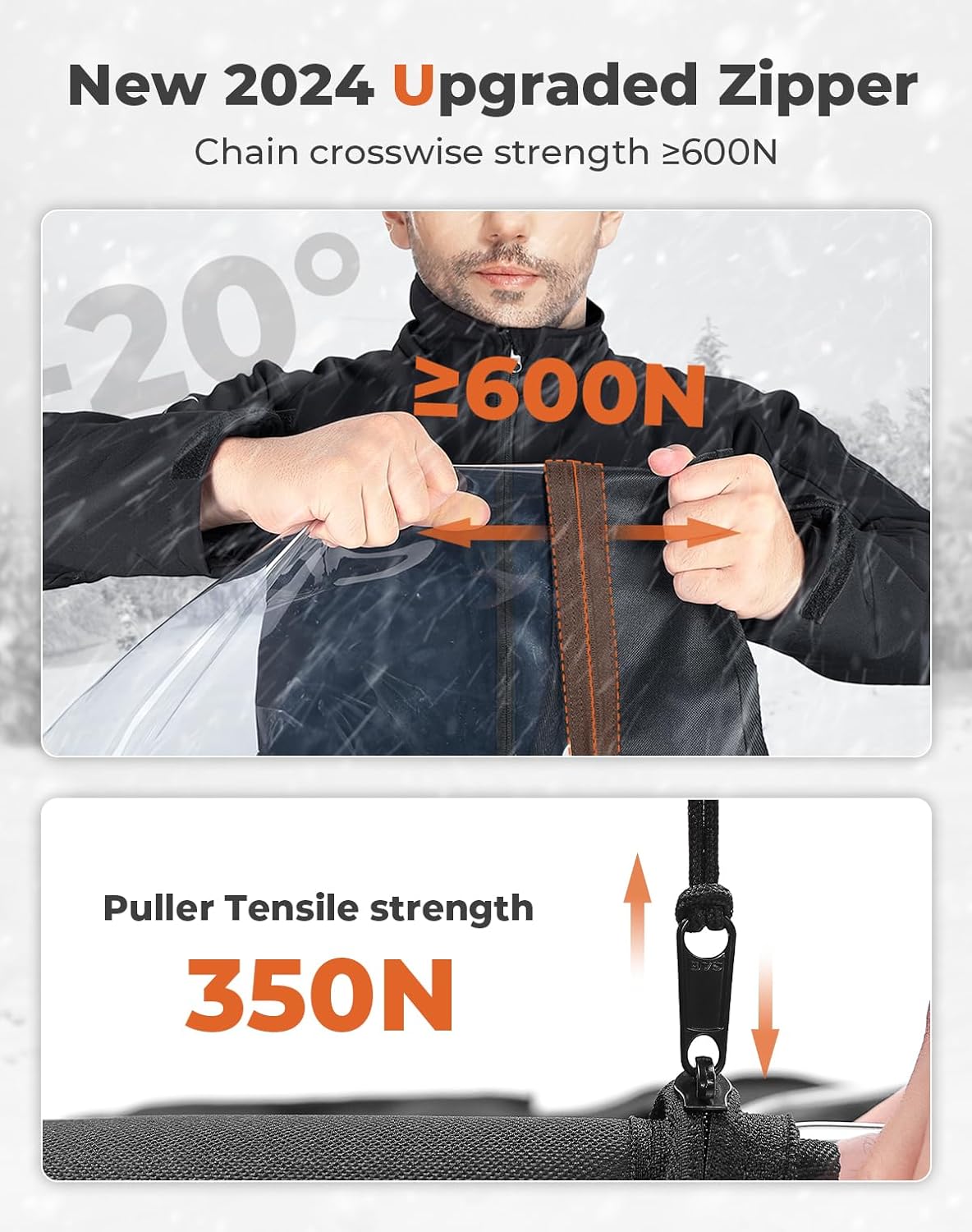 KEMIMOTO Upgraded X3 MAX Soft Upper Doors, Stay Warm & Dry Window Cab Enclosure, compatible with Can-Am Maverick X3 MAX 2017-2025 UTV Accessories, Work with Roof Windshield