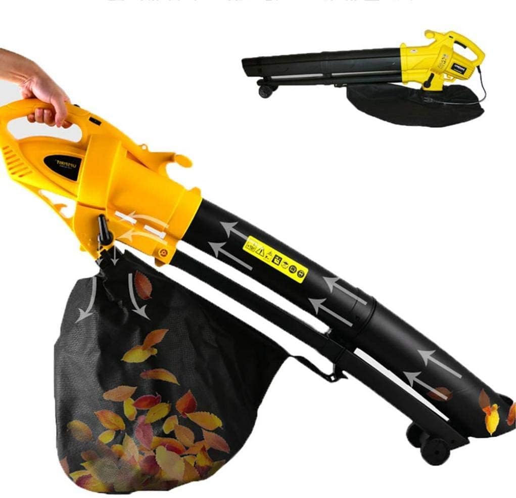Outdoor Electric Lightweight 2 in 1 Clean Machince Leaf Blower Vacuum with 6 Variable Blow Speed and 35L Collection Bag