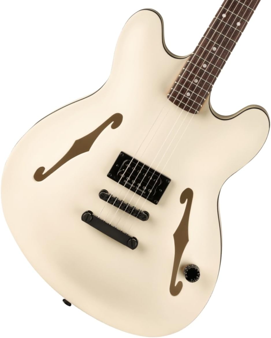 Fender Tom DeLonge Starcaster Semi-hollowbody Electric Guitar - Satin Olympic White