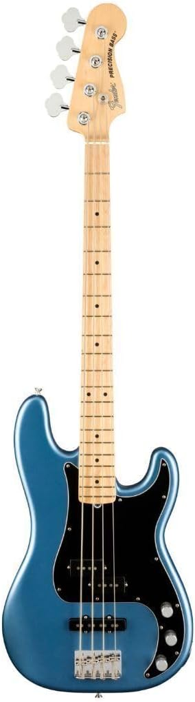 Fender American Performer Precision Bass, Satin Lake Placid Blue, Maple Fingerboard