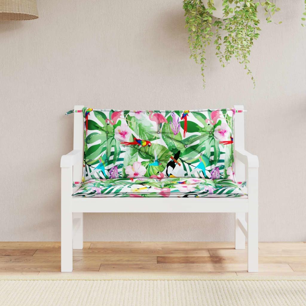 Garden Bench Cushions 2pcs Multicolor 39.4