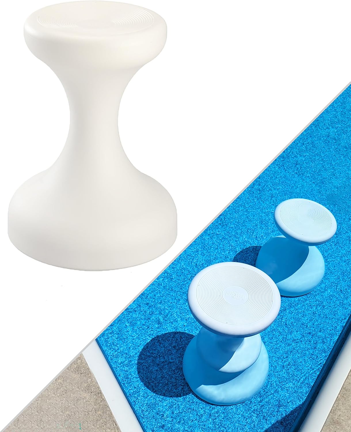 DUNNRITE Products Made in USA Submersible Swim Up Pool Stools for Underwater Use, Bar Stool for Inside Pool and Patio Deck Seating, 24 Inch (1 Stool)