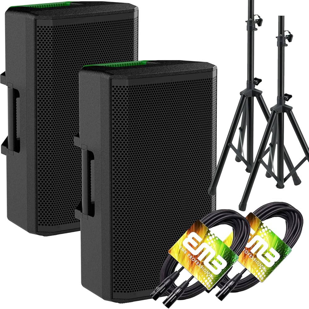 Pair of Mackie Thrash 212 1300-watt 12-inch Powered Loudspeaker with 12
