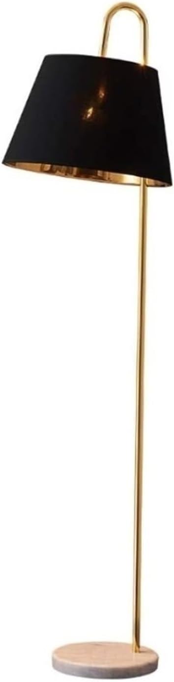 Floor Lamps Nordic Simplicity Floor Lamp for Bedroom Bedside Lamp Sofa Side Vertical Living Room Office (Color : Black, Size : 165 * 30cm)