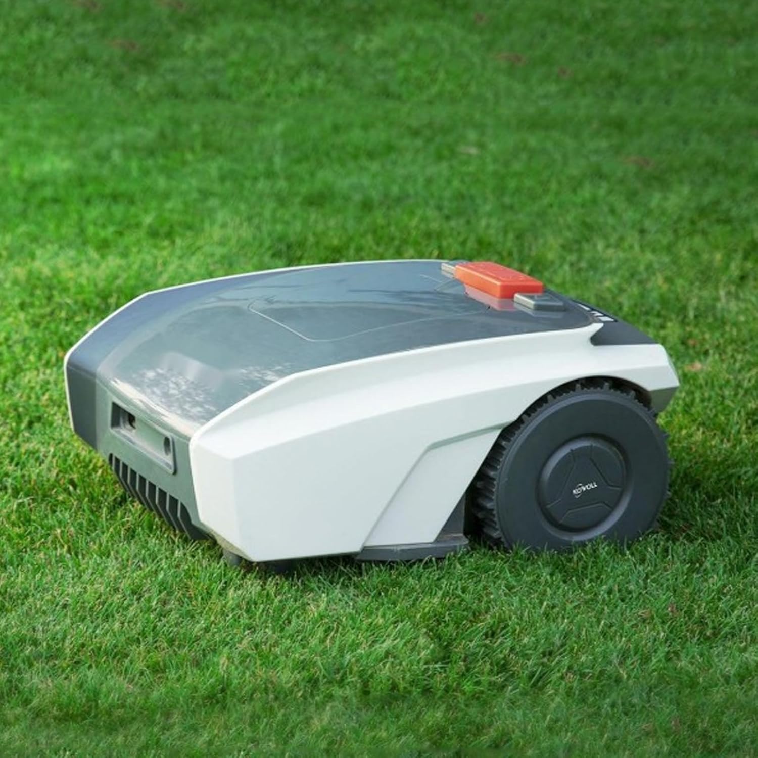 Mowing Robot, Automatic Lawn Mower, APP Controlled, Self-Charging Robotic Lawn Mowers, with Optical Navigation, Obstacle Avoidance