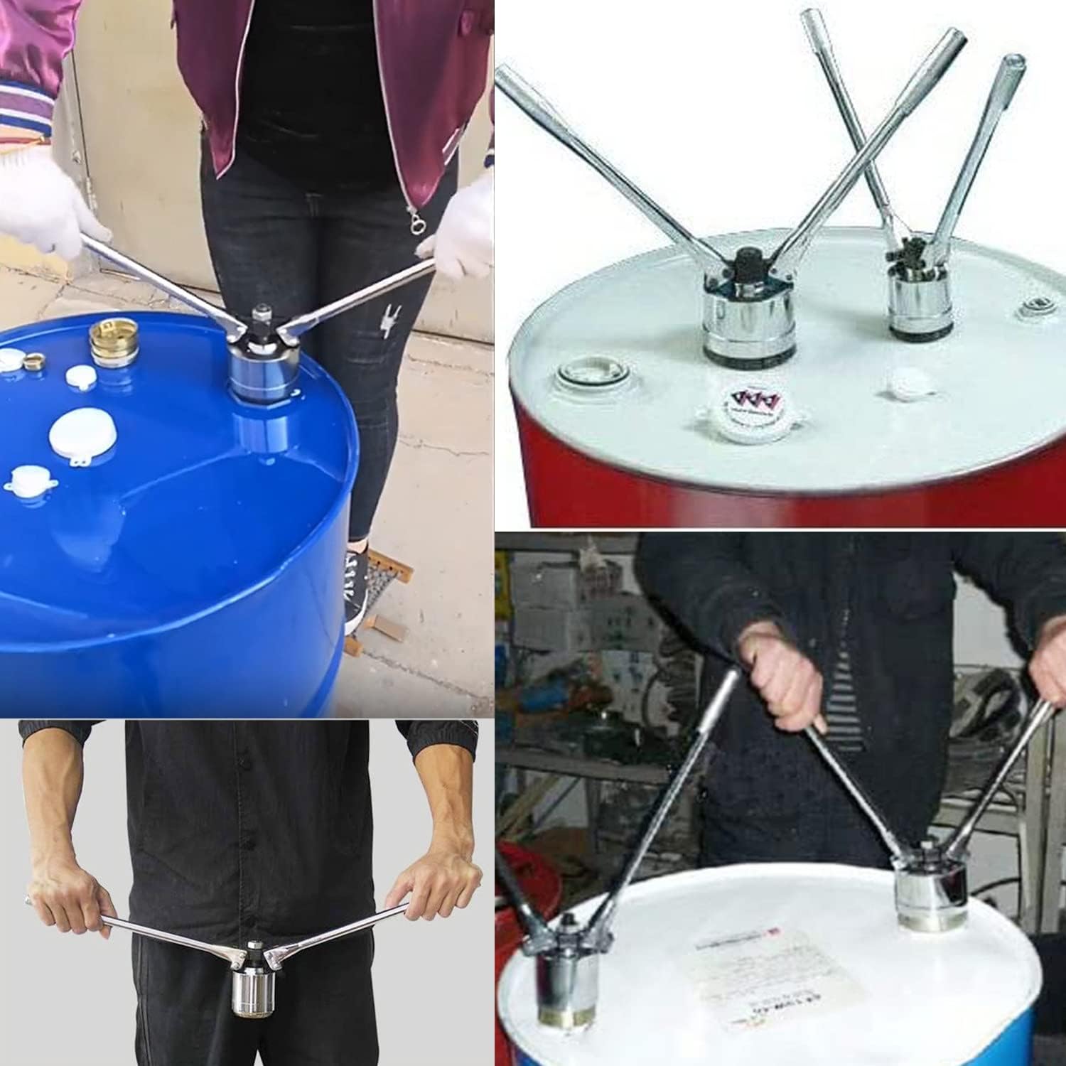 Sealing Machine for Oil Barrel Cap,Copper Crimping Tool Drum Cap for 200L 53 Gallon Oil Drum Crimper 70Mm and 35Mm International Standard Size,Securely Seal Drums with Ea-Oneset