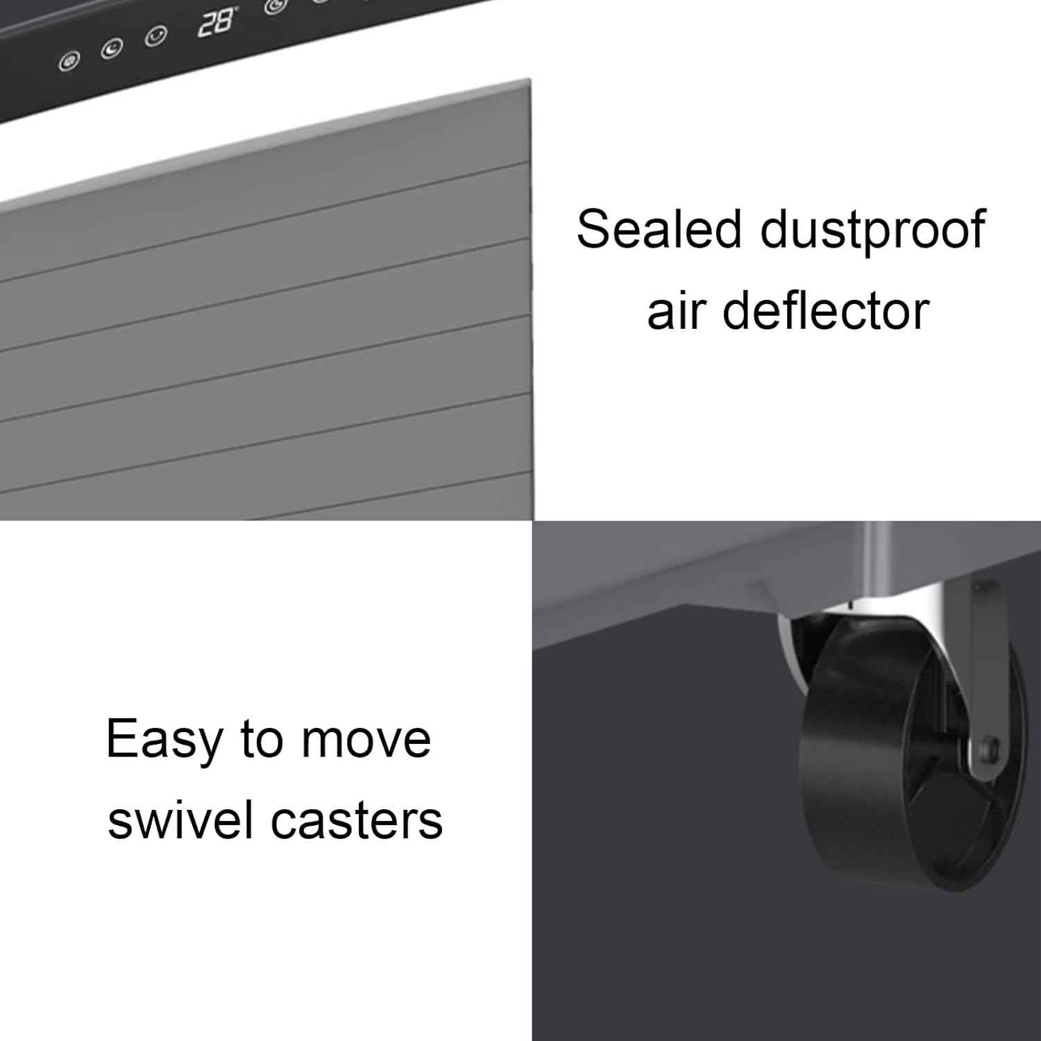 Portable Air Conditioners Windowless, Swamp Cooler with Water Tank and 3 Speeds, Evaporative Air Cooler for Room Garage Office