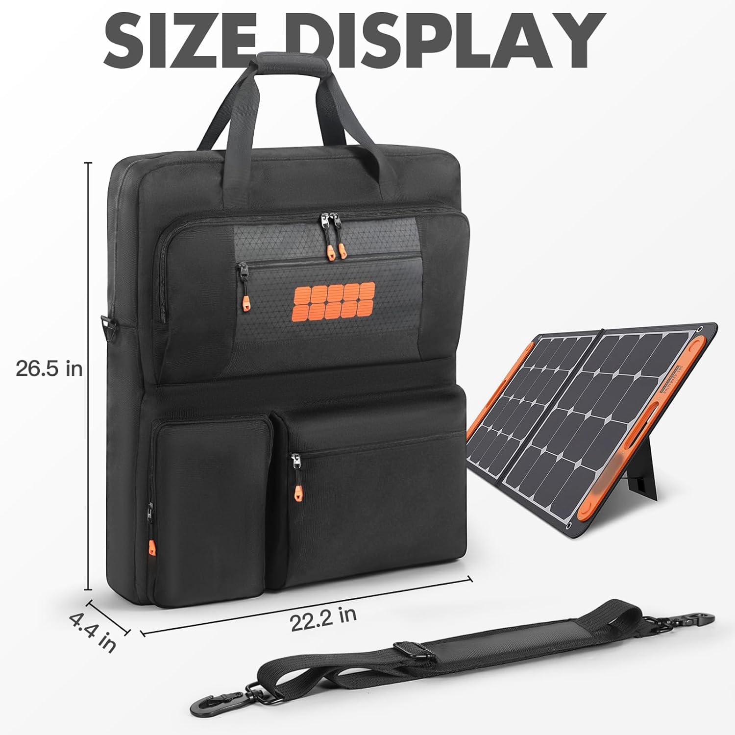 Carrying Case Fits for Jackery Explorer 1000/Anker SOLIX C1000,Solar Panel Carrying Case Fits for Jackery SolarSaga 100W 100X 200W/ZOUPW 100W 110w 200w