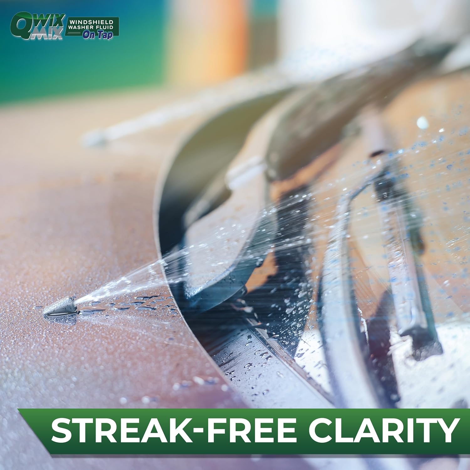 Windshield Washer Fluid Concentrate, 1 Bottle Makes 1,760 Gallons, 1 oz. Makes 55 Gallons - 100% Biodegradable Grime & Dirt Remover, Superior Commercial Grade Glass Cleaner, Single