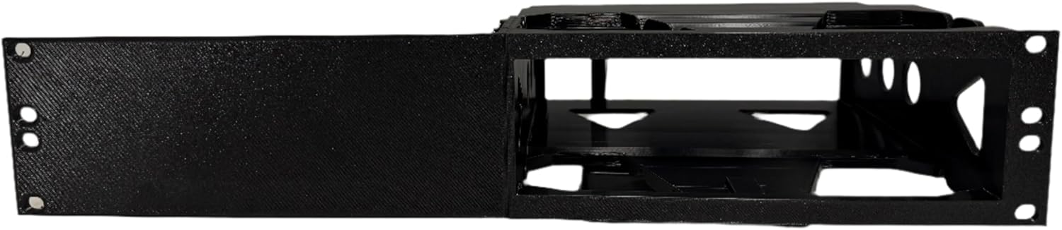 RackStackMount Rack Mount Kit, Single Unit, Black for Single Sonos AMP