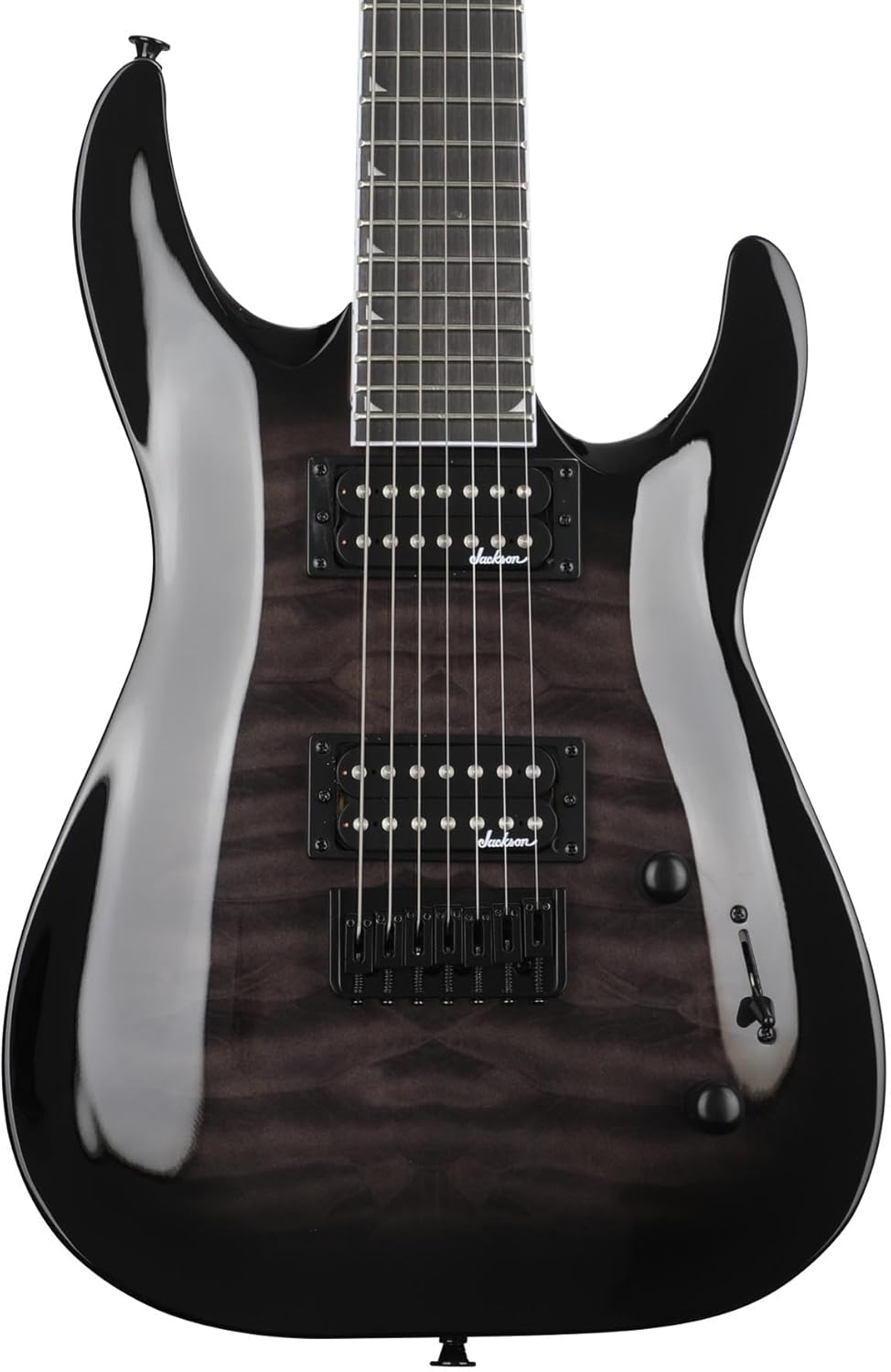 Jackson JS Series Dinky Arch Top JS22Q-7 DKA HT Electric Guitar - Transparent Black Burst