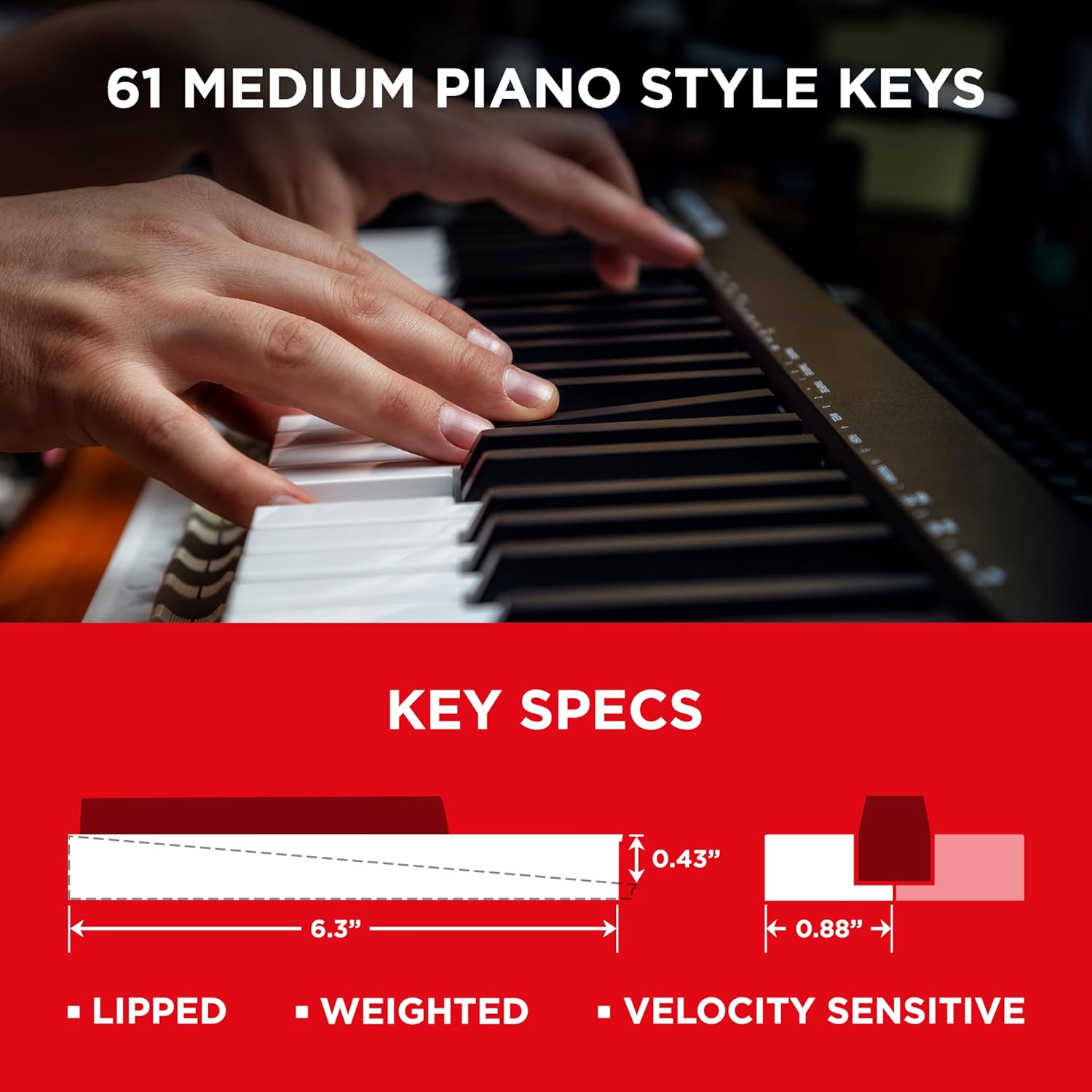 M-Audio Keystation 61 MK3 MIDI Keyboard Controller + M-Audio SP-1 Sustain Pedal