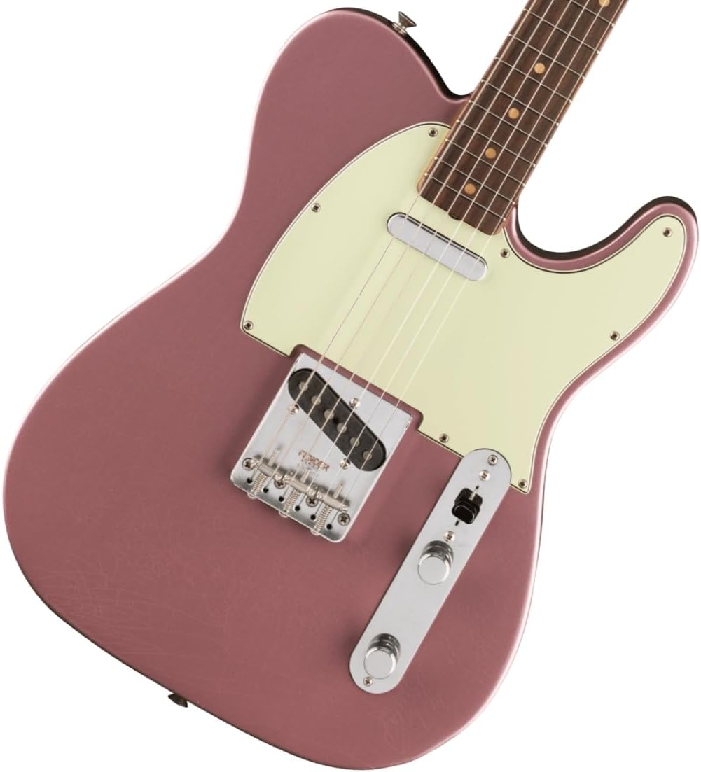 Fender Limited Vintera II Road Worn '60s Telecaster Electric Guitar - Burgundy Mist, Rosewood Fingerboard