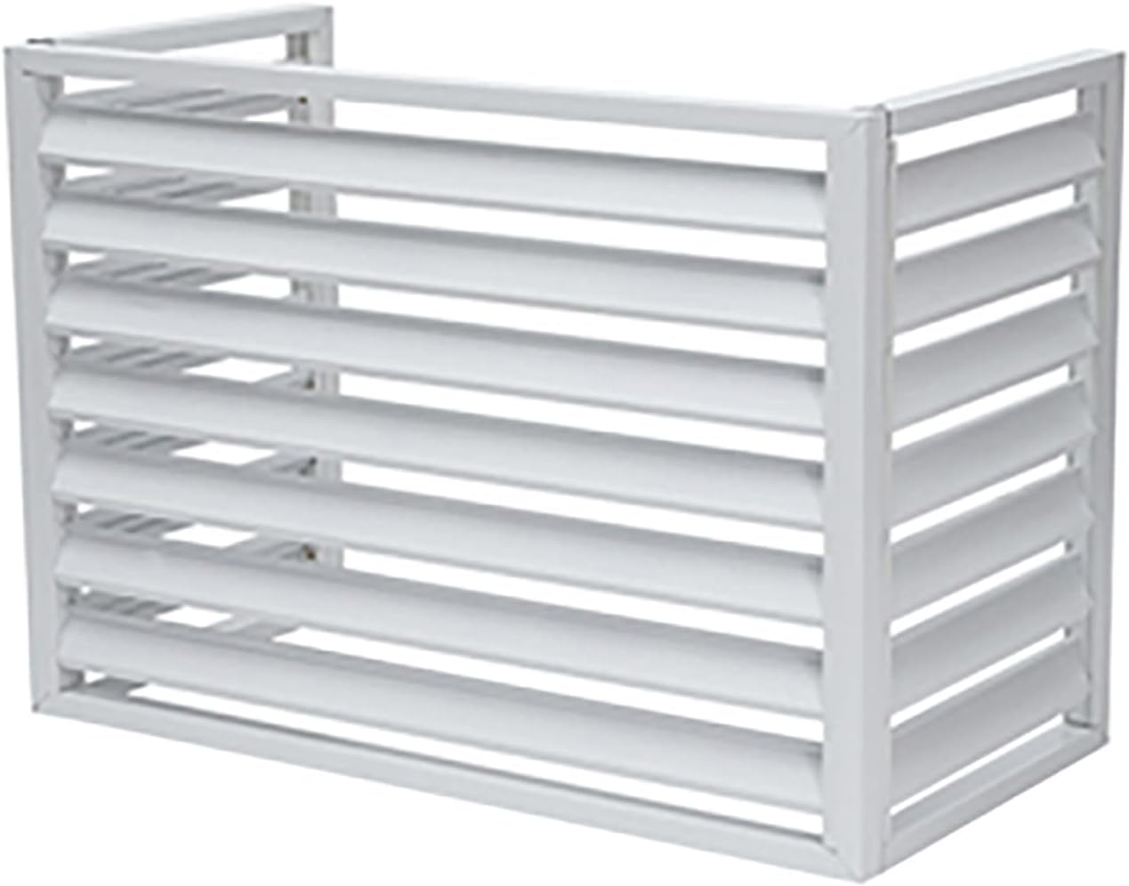 Air Conditioner Cover,Outdoor aluminum alloy Hidden Air Conditioning Fences Air-conditioning external machine rain-proof protective cover