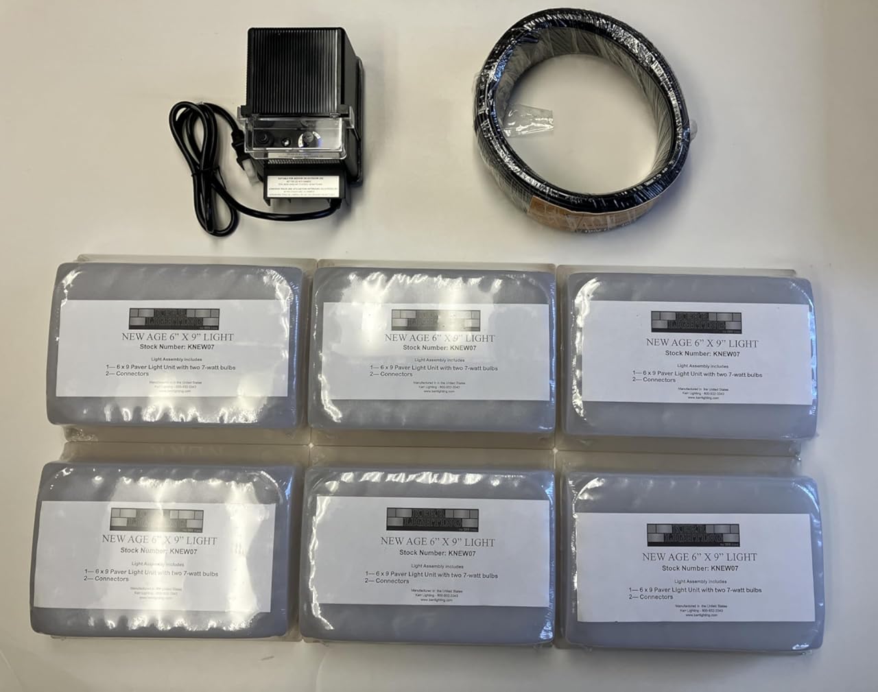 New Age Paver Light Kit with (6) 6.25