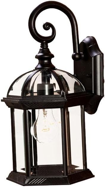 Acclaim 5271BK Dover Collection 1-Light Wall Mount Outdoor Light Fixture, Matte Black