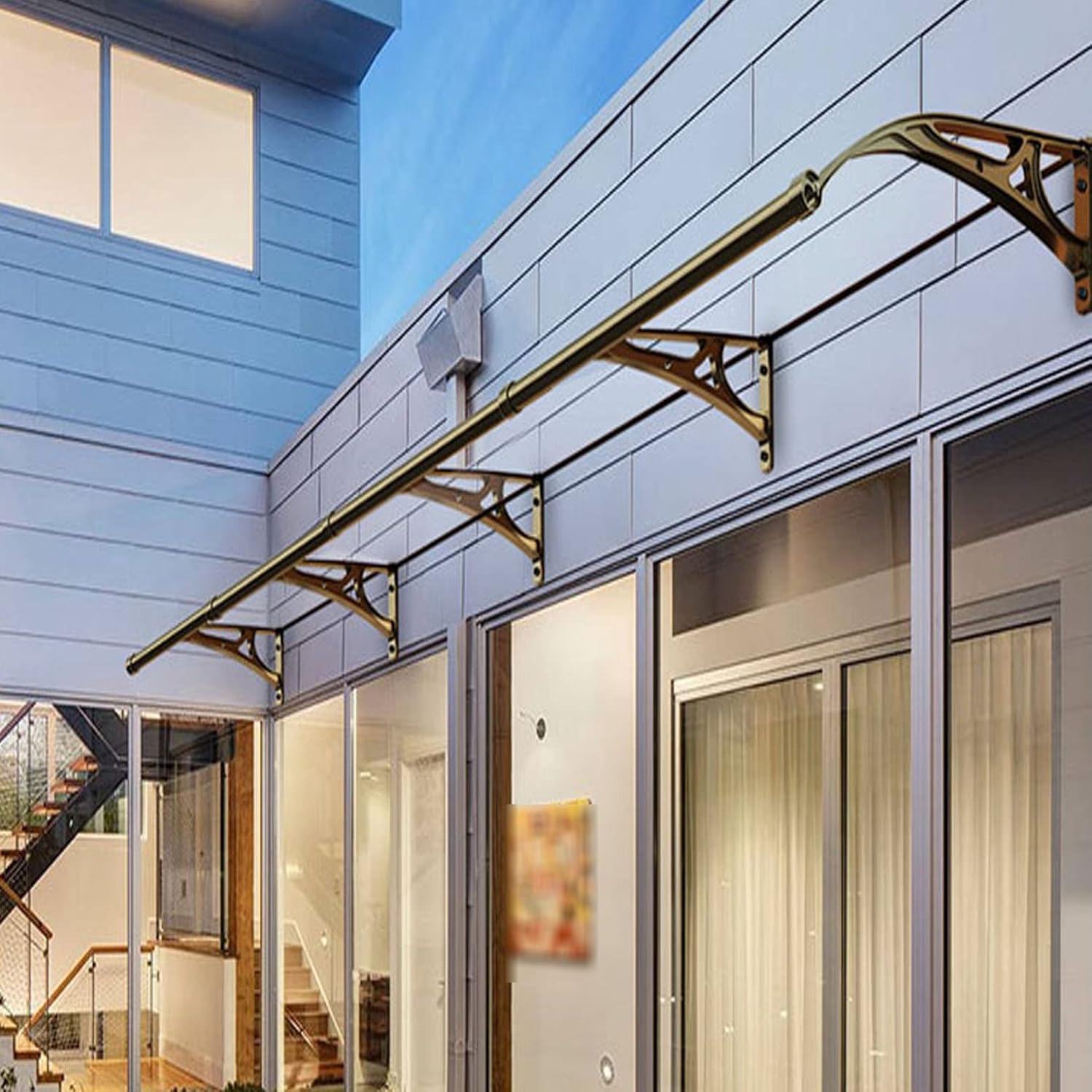 Front Door Canopy Outdoor Awning Back Door Canopy,Door Canopies and Porches Soundproofing Rain Shelter for Outdoor Waterproof Door Shelter Roof Shade Roof Cover for Window Awning Porch Canopy Awning/1