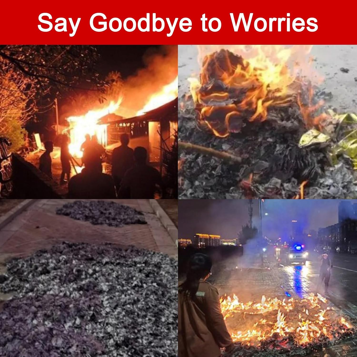 Stainless Steel Burn Barrel, Metal Fire Pit with Lid, Incinerator with Liner, Burn Cage for Yard Waste, for Garden Terrace(50cm/20in)