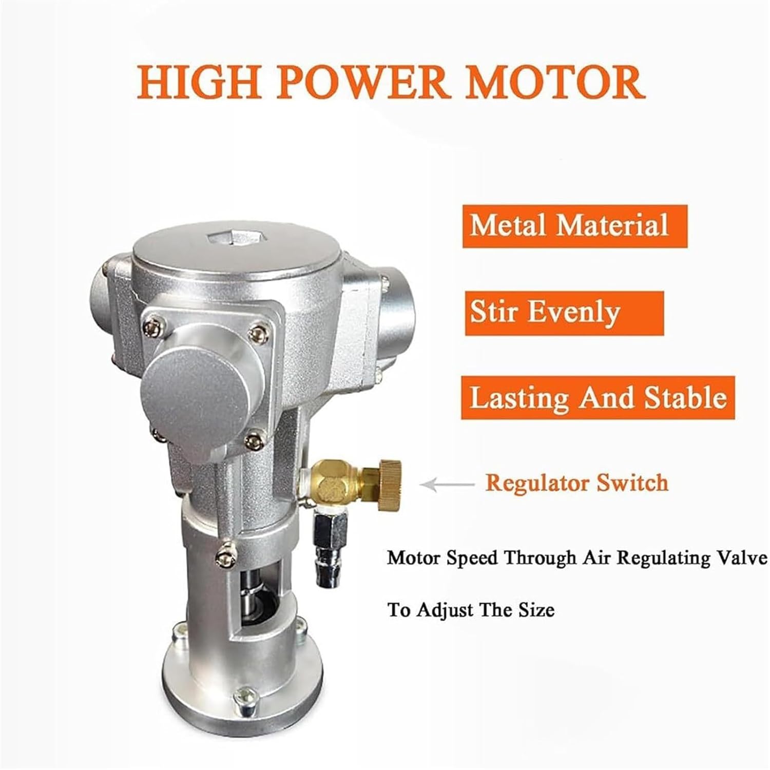 Electric Tank Mixer Machine, Pneumatic Mixer Air Agitator, Paint Stirring Machine, for Paint Dye Hydrosol Mixing