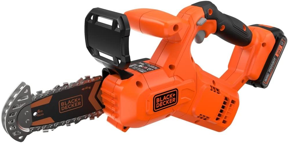 BLACK+DECKER 20V MAX Pruning Chainsaw Kit, Battery and Charger Included (BCCS320C1)