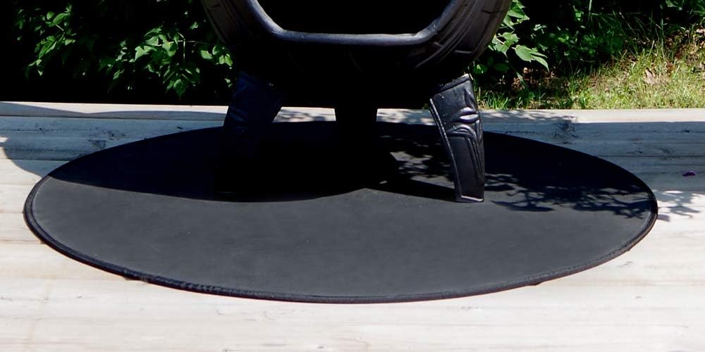 The Blue Rooster Round Flexible Fire Resistant Chiminea Hearth Pad, 36