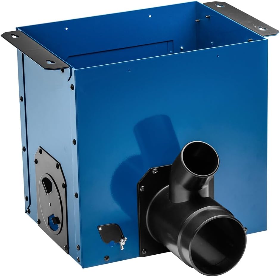 Router Table Dust Bucket w/Dual Port - Dust Collector Woodworking Bucket Mounted on Side or Back - Router Table Accessories Compatible w/Full-Size Router Tables, & More - Dust Collection Bucket