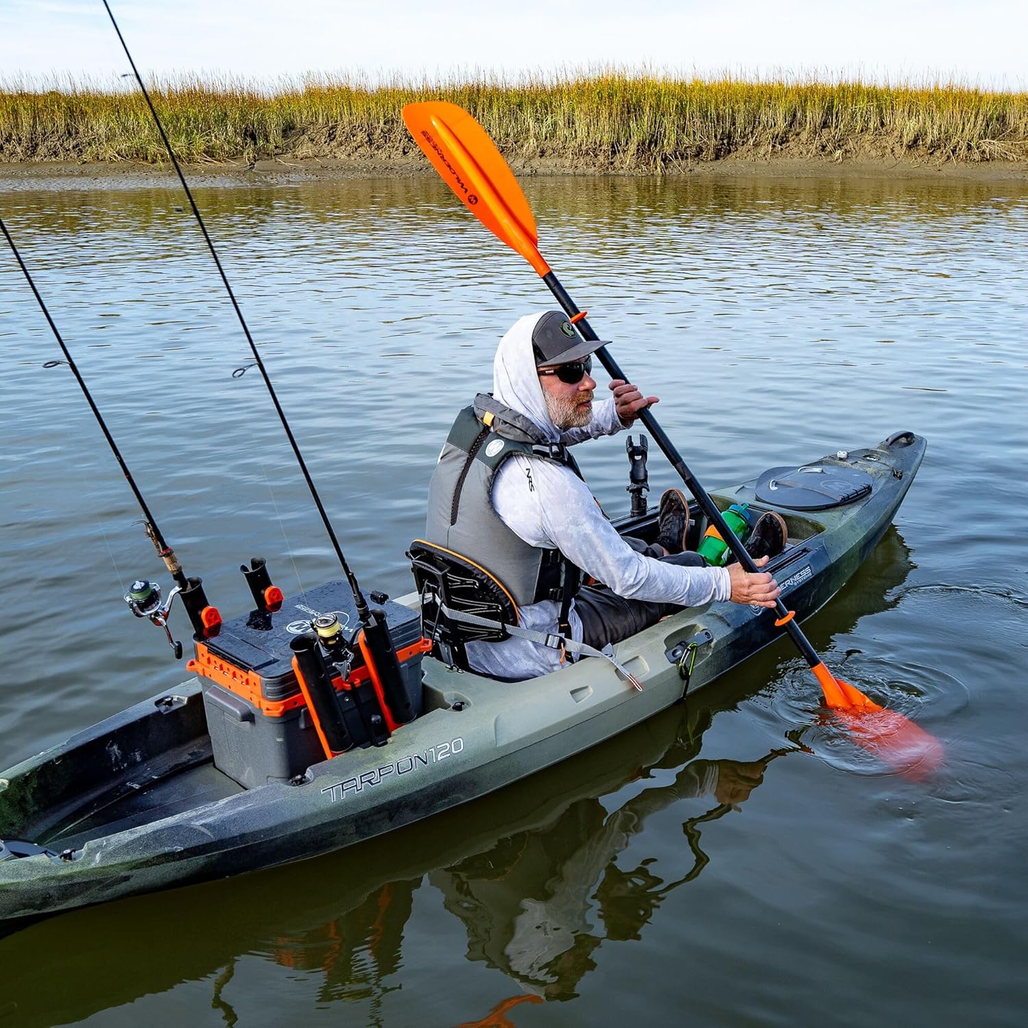 Wilderness Systems Tarpon 120 - Sit on Top Fishing Kayak - Premium Angler Kayak - Adjustable and Designed Seat - 12.3 ft