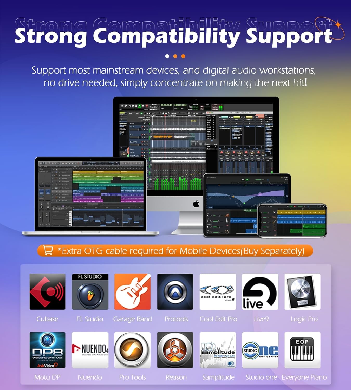 Synido TempoPAD Midi Controller Beat Maker Machine for Music Production, Portable USB MIDI Beat Pad Controller for Beginners with Durable Carrying Bag, 16 Backlit Beat Pad, 4 Assignable Knob