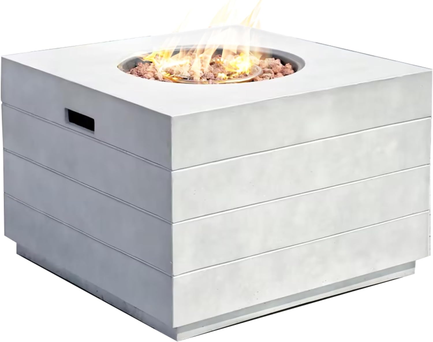 2 in 1 Outdoor Fire Table 50,000 BTU Gas Fire Pit & Coffee Table 34.5