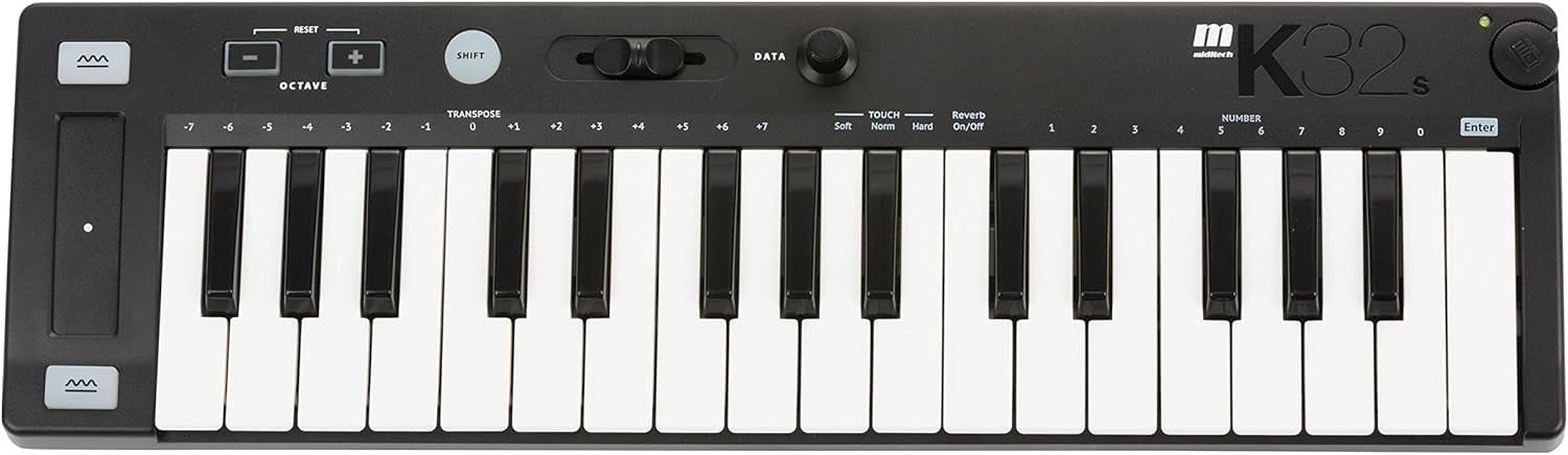 MIDITECH K32s USB MiDI controller with built in speaker