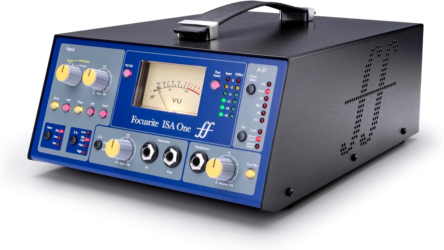 Focusrite ISA One Heritage mic pre with independent DI, variable impedance selector and independent headphone amp