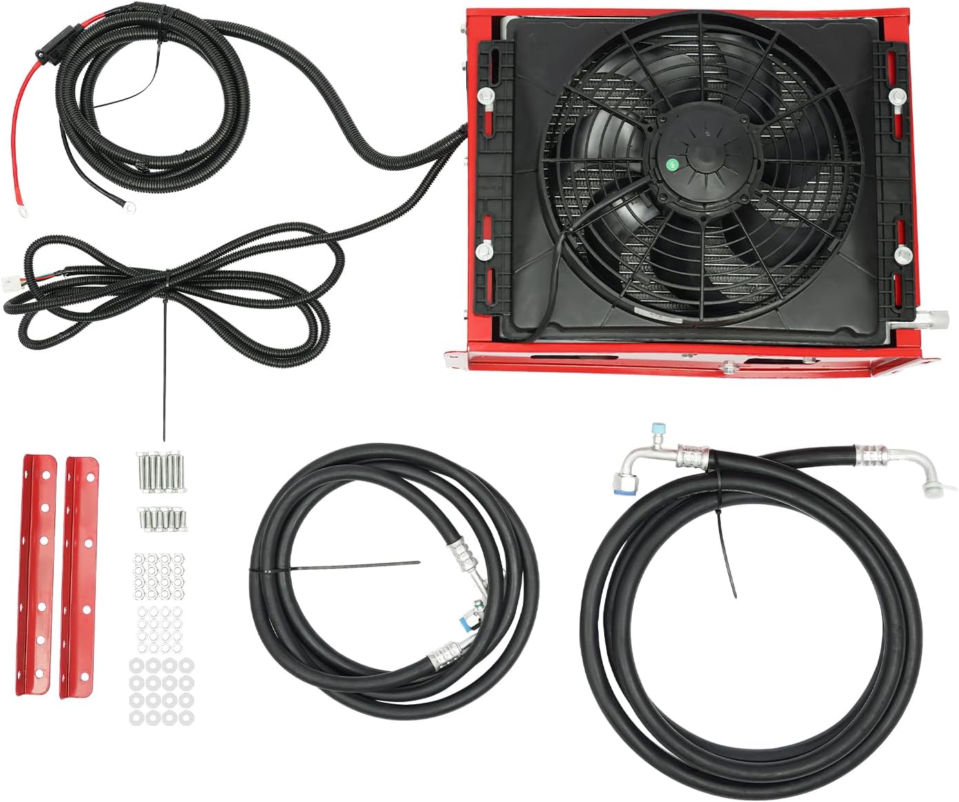 12V DC Air Conditioner Roof Air Conditioner,12V 11000 BTU Truck Cab Air Conditioner Split AC Fits Semi Trucks Bus RV Caravan