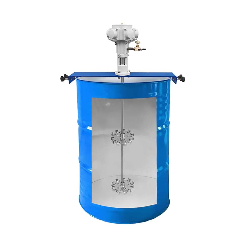 55 Gallon Drum Paint Mixer 3/4HP for 1-5000mPas Viscosity Chemical Material Air Tank Agitator, Paint Stirring Machine, Pneumatic Type