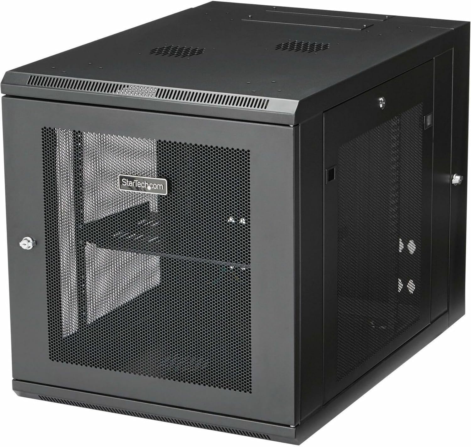 StarTech.com 4-Post 12U Wall Mount Network Cabinet w/ 1U Shelf, 19