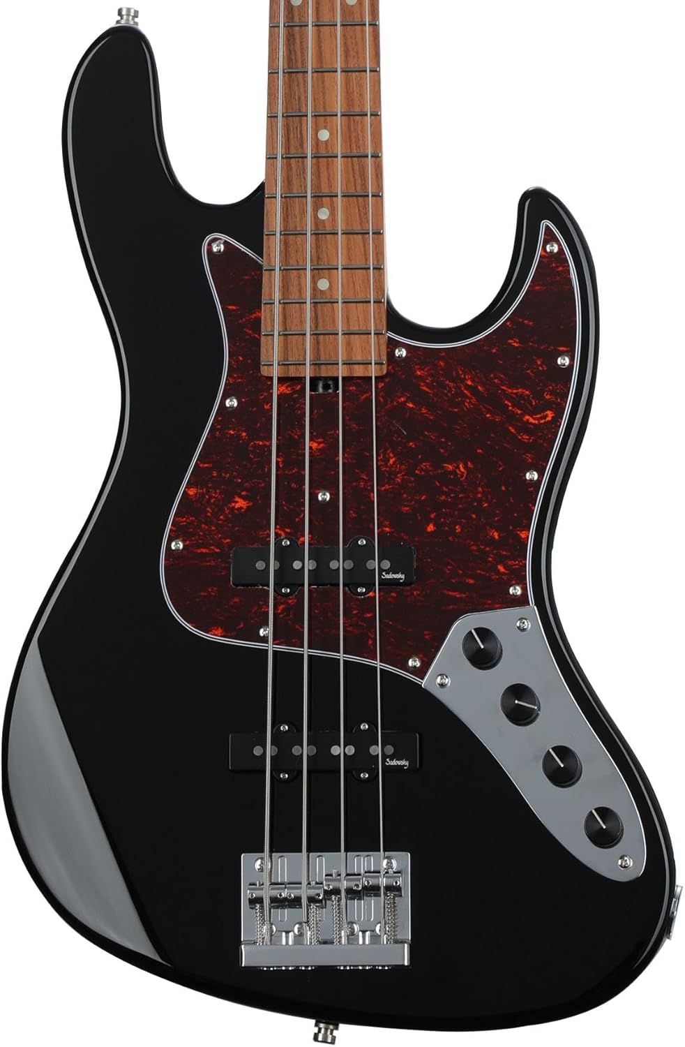 Sadowsky MetroExpress 21-fret Vintage JJ Bass, 4-string - Black High Polish