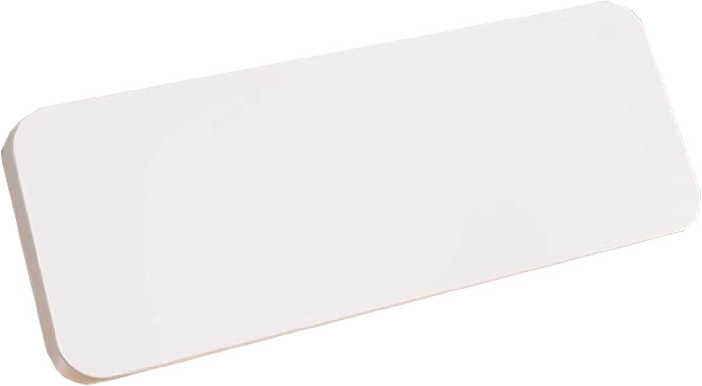 Wall-Mounted Floating Desk - Foldable Workbench & Dining Table for Kitchens Sewing Stations Handicraft Production - Space-Saving White Desk (80x50cm)