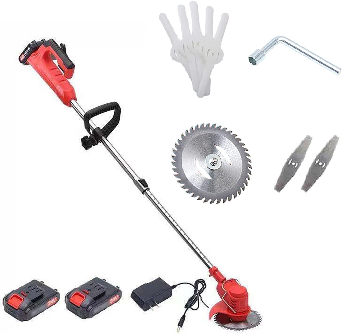 24V Battery-Powered Electric Weeder - 3 Blades, Portable Lawn Mower for Household Use