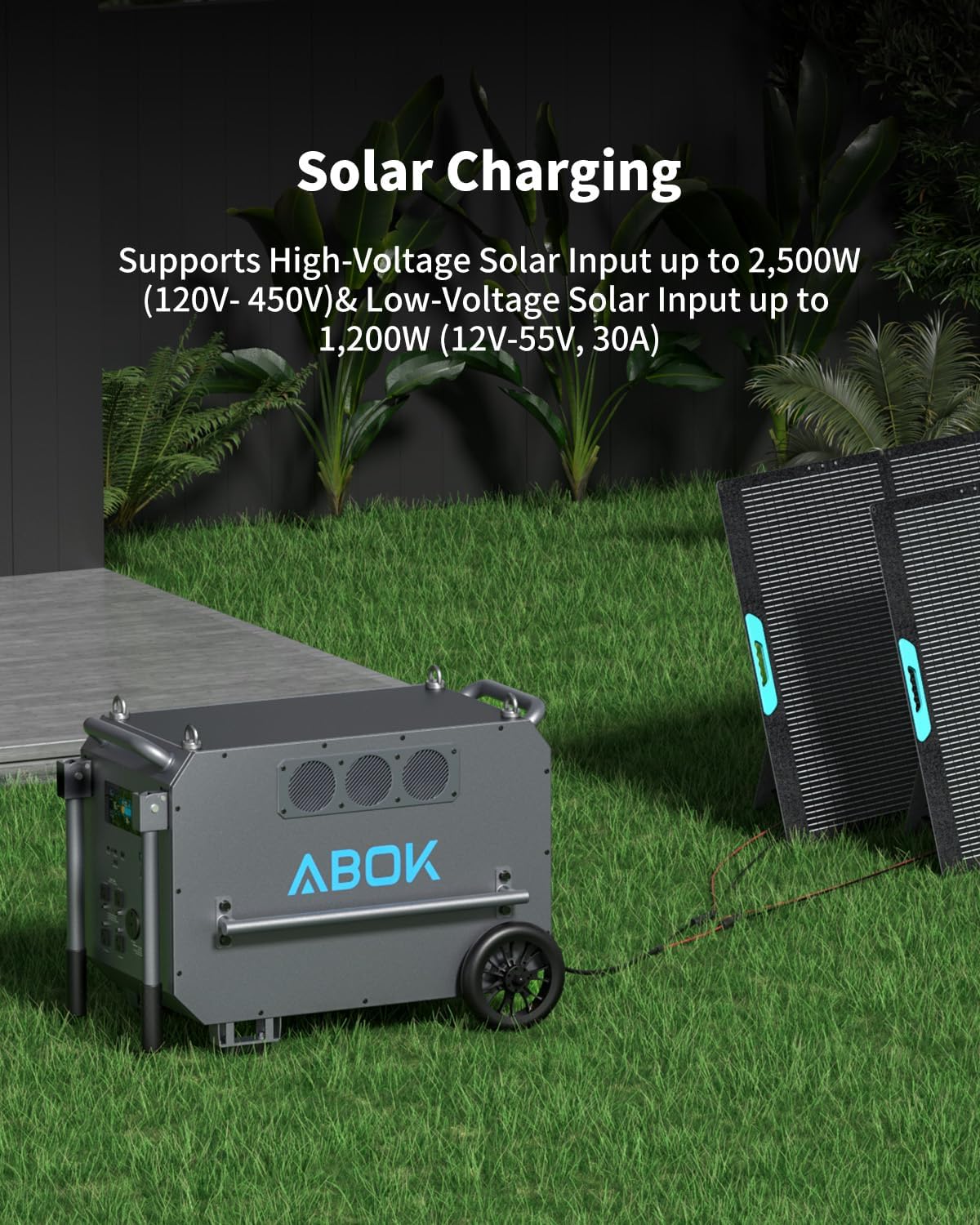 Power Station Solar Generator Battery Protective Cover for ABOK 7200, Waterproof, Dustproof Cover, Easy Access Design for Outdoor or Indoor Use