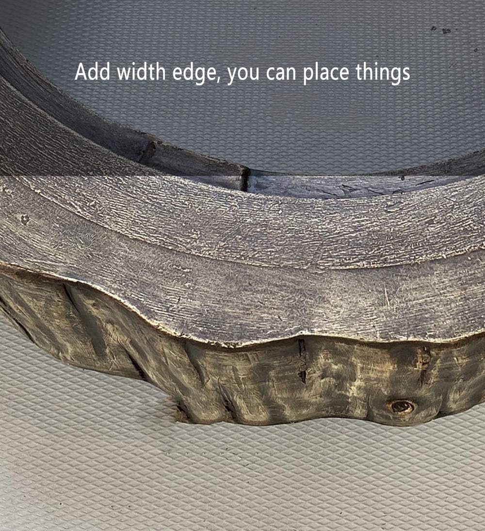 Garden Fire Pit Grill Bowl Grill Barbecue Rack Fire Pits Bowls,for Garden Wood Burning BBQ with Grill and Lid Cast Iron Outdoor Firepit for Log Burning for Patio Camping Waterproof 80cm