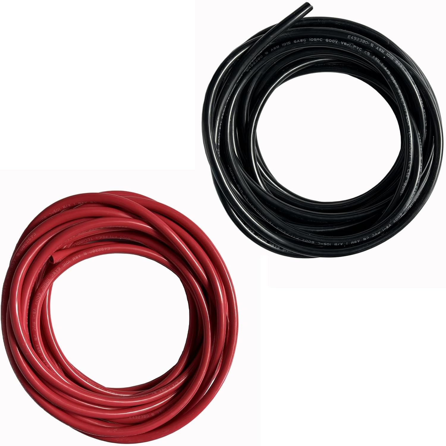 TINGEN 6AWG Solar Cable (20Ft*20Ft 6AWG), Red and Black