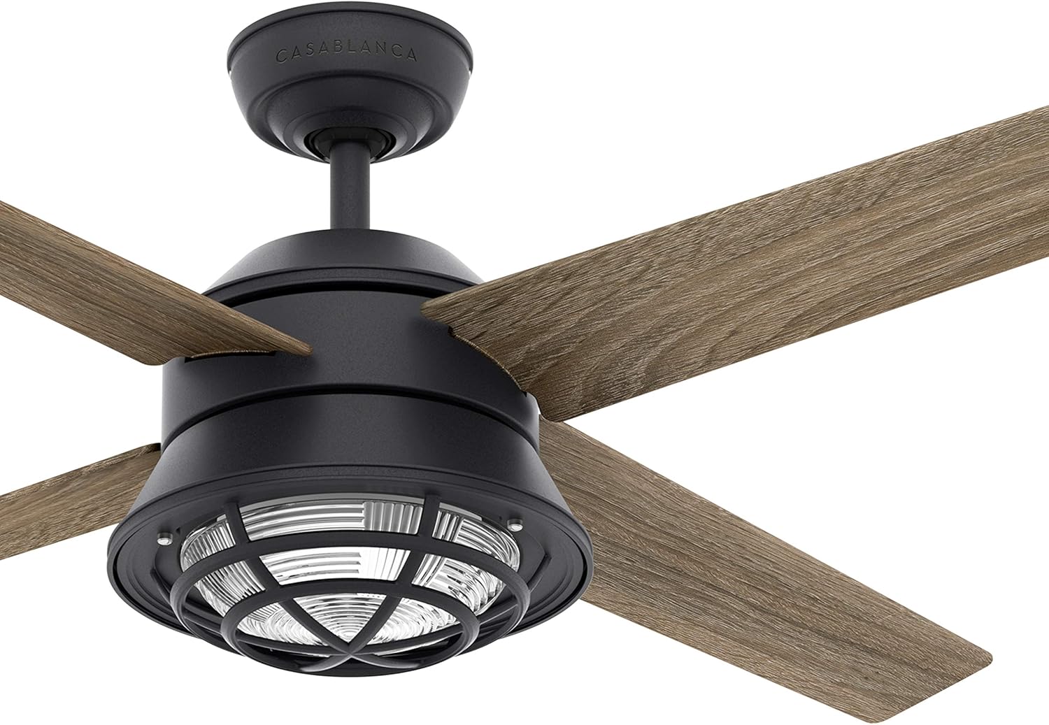 Casablanca Fan 54 inch Contemporary Natural Iron Indoor/Outdoor Ceiling Fan with LED Light Kit (Renewed)