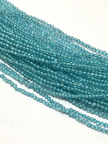 4 starnds natural sky apatite beads plain round 2 to 2.5 mm 13 sky apatite lot!apatite beads
