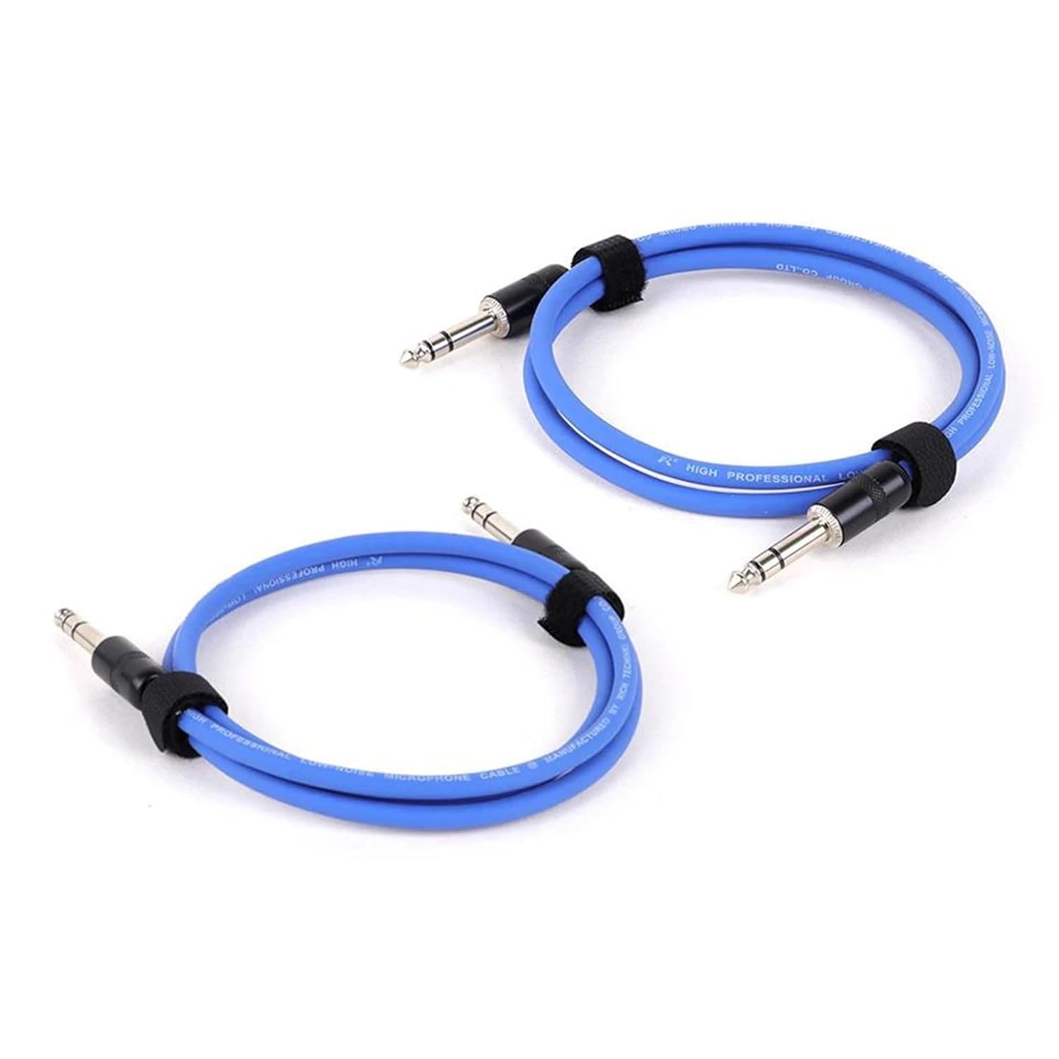 TSTS Guitar Audio Cable 1/4 Inch Straight Instrument Cable Stereo Professional Colorful Cable for Guitar Bass Amplifier Keyboard(Blue,15m)