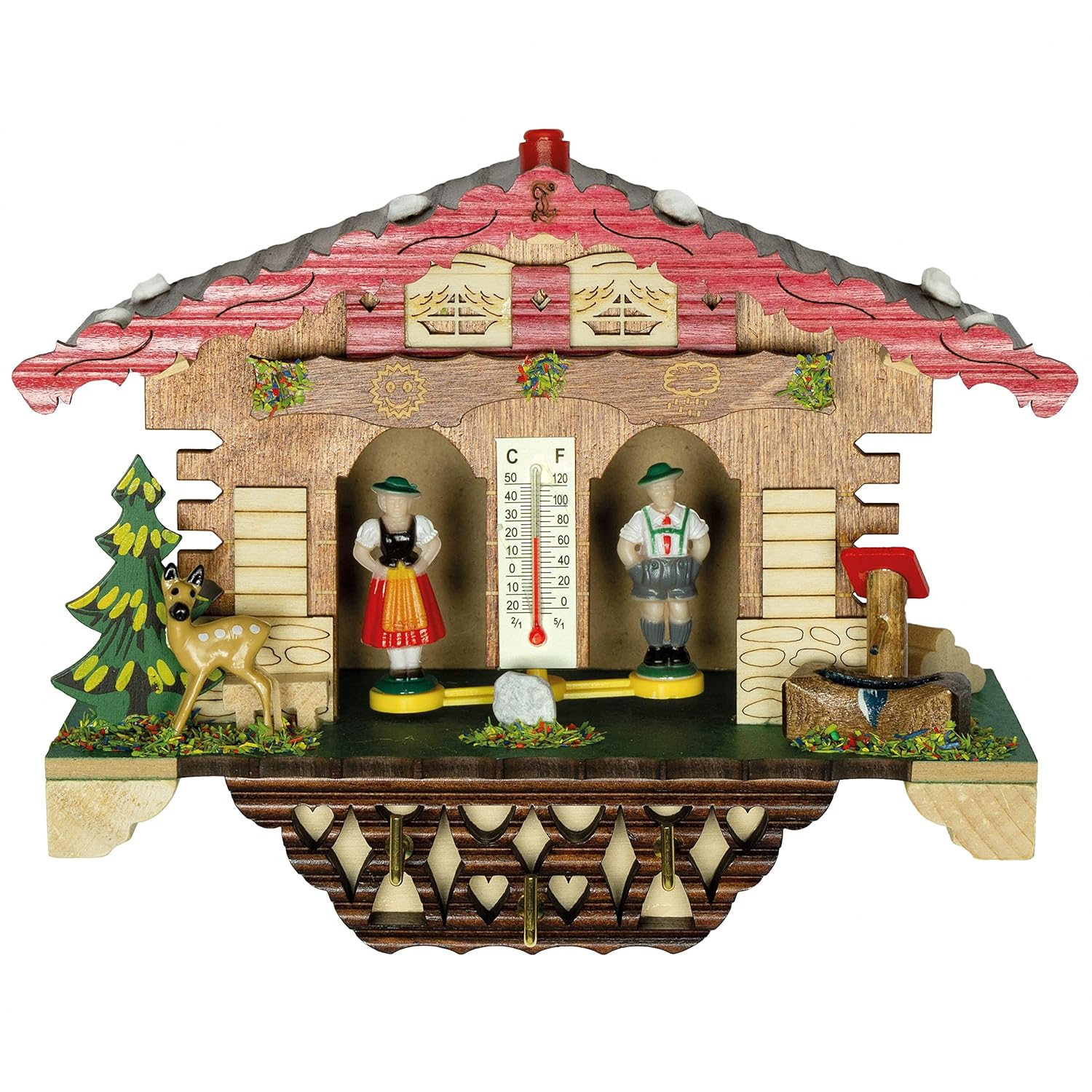 Trenkle German Black Forest Weather House with Keyboard TU 1807