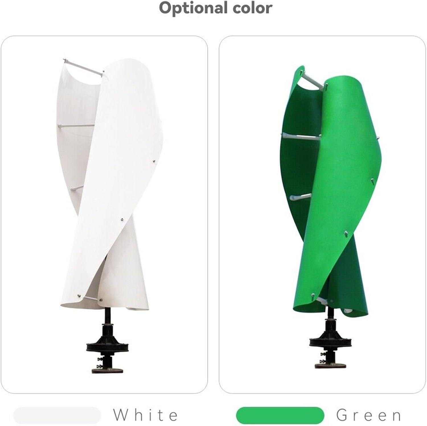 5kw 12v/24V/48v Wind Turbine Generator Kit with Hybrid MPPT Charge Controller Off Grid System Low Wind Speed Noiseless Maglev Generator (Color : Green, Size : 12V)